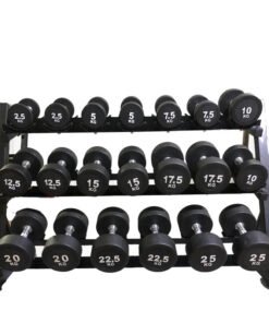 3 Tier Dumbbell Rack with Bracket (2)