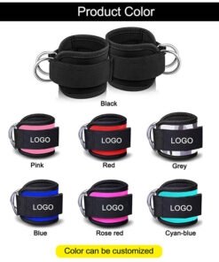 Ankle Cuffs D ring Adjustable Ankle Straps Wrist Band (4)