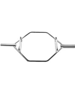 Black Silvery Olympic Hexagonal Barbell (1)