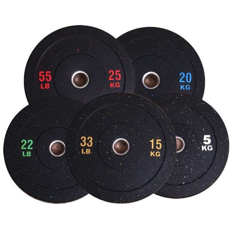 Kleur Rubber Granule barbells plaat (5)