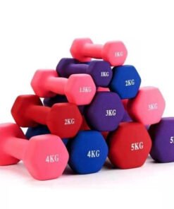 Dipping dumbbells –colorful neoprene dumbbell sets for ladies (1)