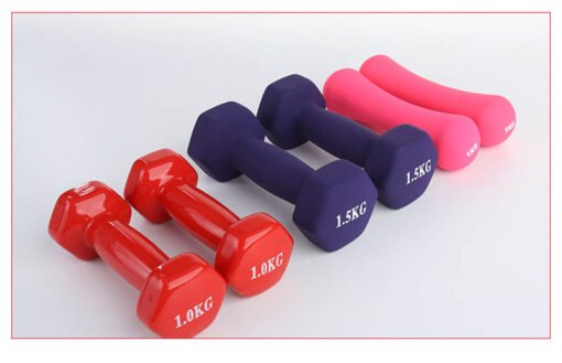 Dipping dumbbells –colorful neoprene dumbbell sets for ladies (5)