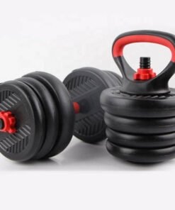 Eco friendly Multifunctional Ironsand+Cement Dumbbell Barbell Set with Kettlebell Bars (1)