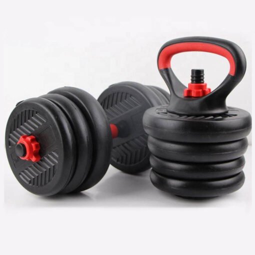 Eco friendly Multifunctional Ironsand+Cement Dumbbell Barbell Set with Kettlebell Bars (1)