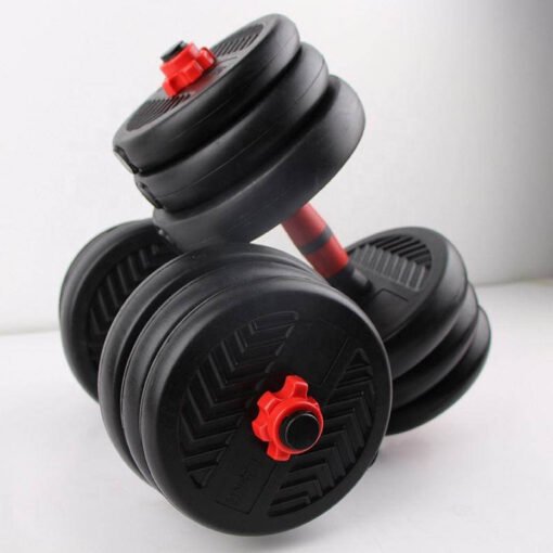 Eco friendly Multifunctional Ironsand+Cement Dumbbell Barbell Set with Kettlebell Bars (2)