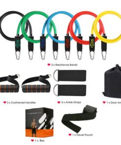 Family Fitness 11 Piece Resistance Band Set (2)