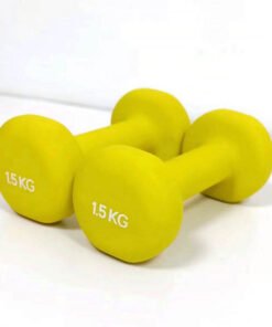 Frosted Plastic Dipped Hex Dumbbell With Flat Head (1)