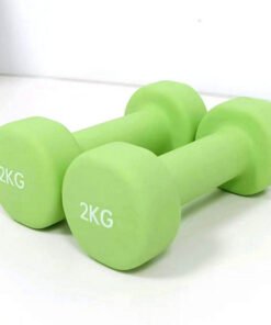 Frosted Plastic Dipped Hex Dumbbell With Flat Head (2)