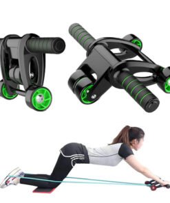 Foldable ABS Plastic Exercise Abdominal 4 Wheel AB Roller