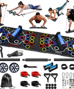 High quality Push up Board with Resistance Band (3)