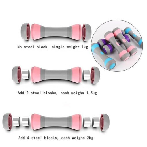 Lady Small 5 in 1 Adjustable Weight Dumbbell (3)