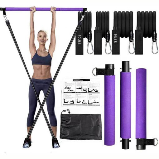 Pilates Bar Kit with Resistance Bands (3)