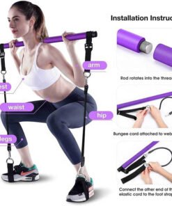 Pilates Bar Kit with Resistance Bands (4)