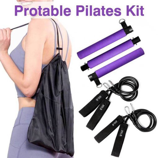 Pilates Bar Kit with Resistance Bands (5)