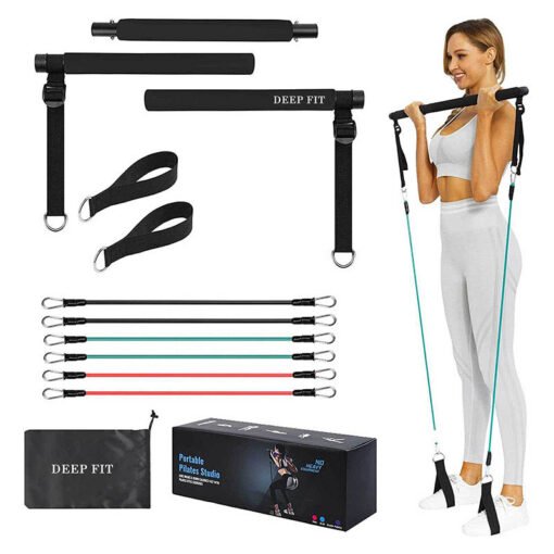 Pilates Bar Kit with Resistance Bands (7)