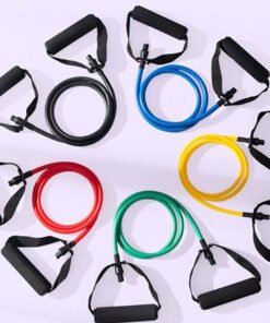 Single Resistance Band Exercise Tube with handle (2)