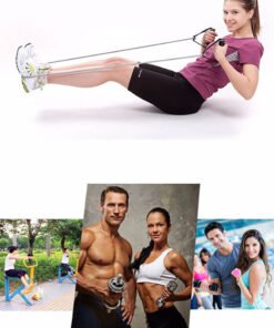 Single Resistance Band Exercise Tube with handle (7)