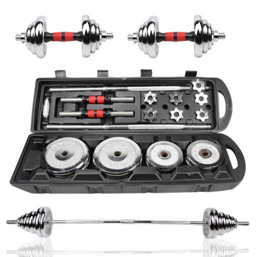 Wholesale Cast Iron Plated Adjustable Dumbbell Set (1)