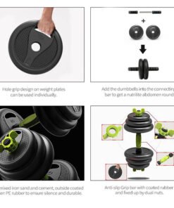 Wholesale Multi function Rubber Coated Dumbbell (1)