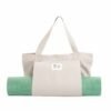 Canvas Totebag with Yoga Mat Carrier Pocket