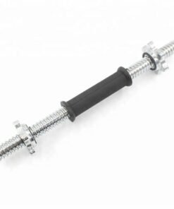 Threaded Rubber Handle Dumbbell Bar