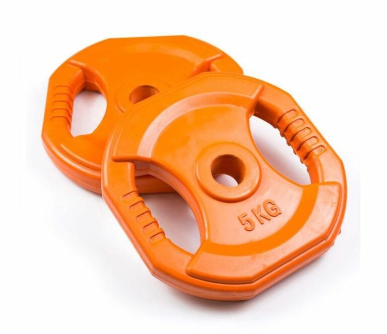 صفيحة أثقال حديدية سداسية مع 2 ثقب قبضة