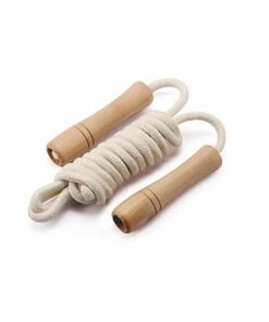 Cotton Braided Wooden Handle Jump Rope