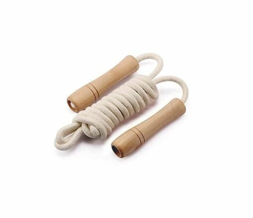 Cotton Braided Wooden Handle Jump Rope