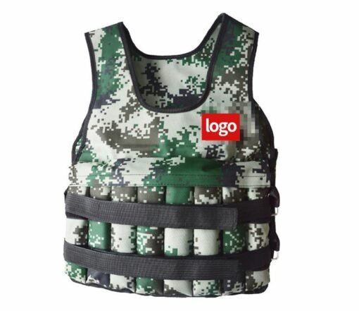 Gilet lesté camouflage réglable