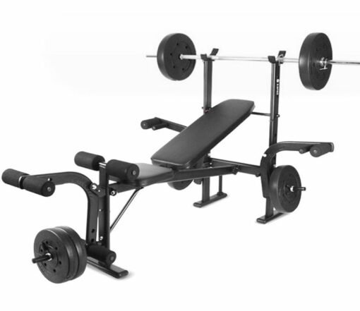 Weight Bench Set with Squat Rack