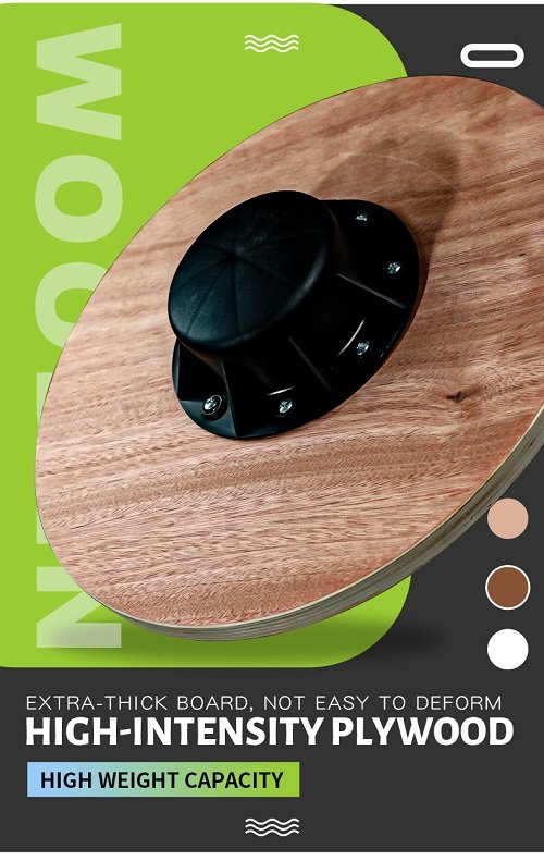 Balance TrainingWooden Wobble Balance Board