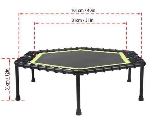 40 inch adult fitness hexagonal trampoline (1)