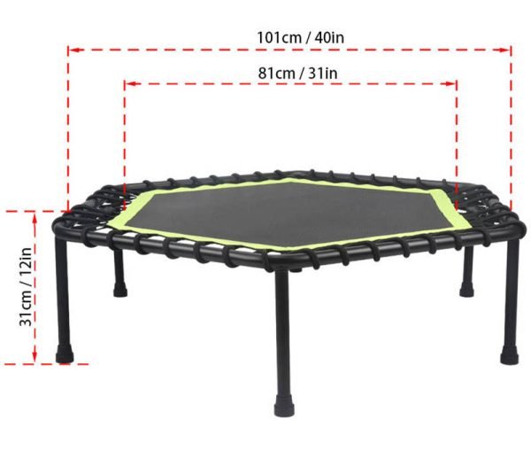 40 inch adult fitness hexagonal trampoline - Gofitstrength